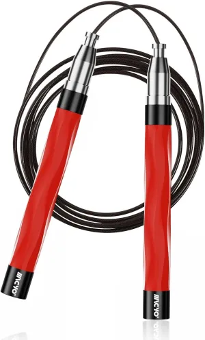 Jump Rope, High Speed Jump Rope, anti-slip silicone Grip, Tangle-Free, Self-Locking Screw-Free Design, Jump Ropes for Fitness, Skipping Rope for Workout Fitness, Crossfit & Home Exercises