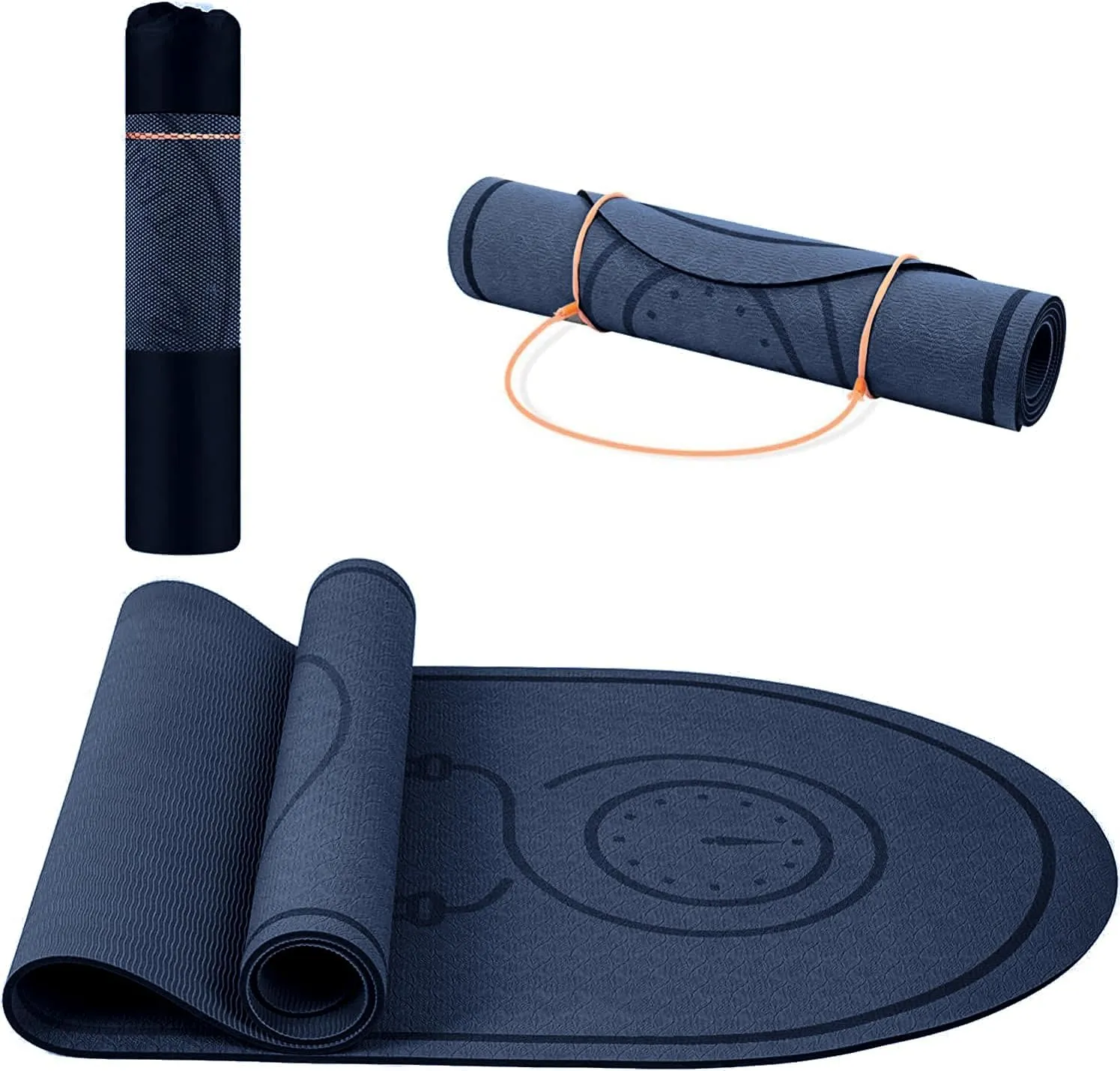 Jump Rope Mat 71"/63"x24" Larger Non-Slip Indoor Outdoor Exercise Fitness Mat, High-Density Workout Shock Absorption for Home Gym Flooring Concrete Jumping Rope