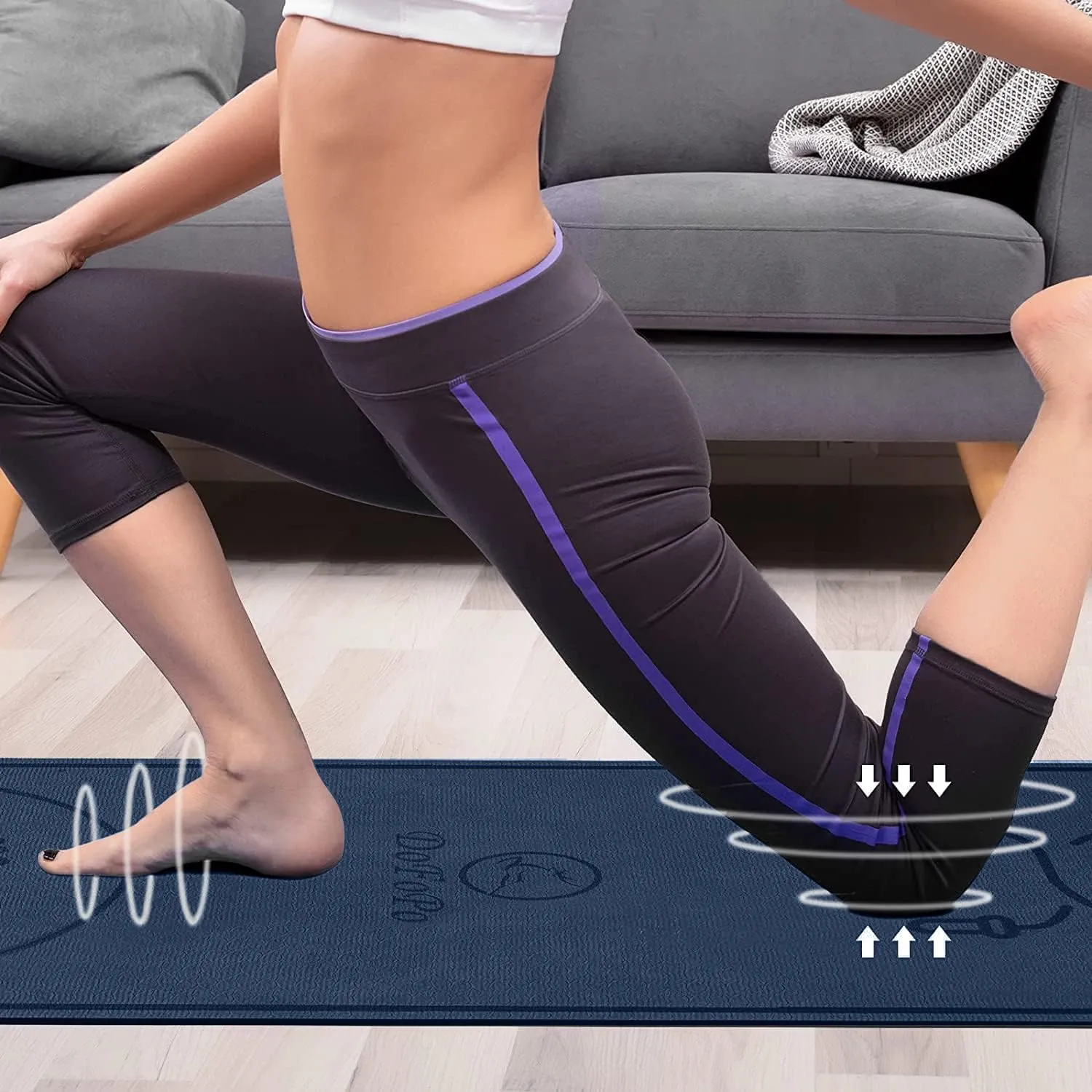 Jump Rope Mat 71"/63"x24" Larger Non-Slip Indoor Outdoor Exercise Fitness Mat, High-Density Workout Shock Absorption for Home Gym Flooring Concrete Jumping Rope