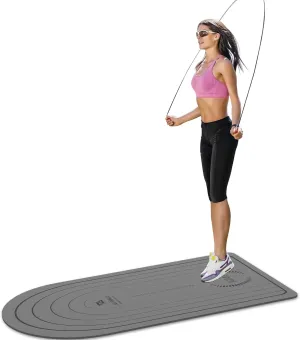 Jump Rope Mat - Durable Non-Slip Fitness Exercise Mat, 55"x31" Indoor Outdoor Mat, Shock-Absorbing Pad for Concrete Floors, Ideal for Home Workouts and Rope Training