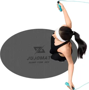 Jump Rope Mat – Large Non-Slip Exercise Mat with Oval Design 55’’x35’’, Shock Absorbing for Indoor & Outdoor Use, Protects Floors and Rope, Ideal for Home Gym Workouts