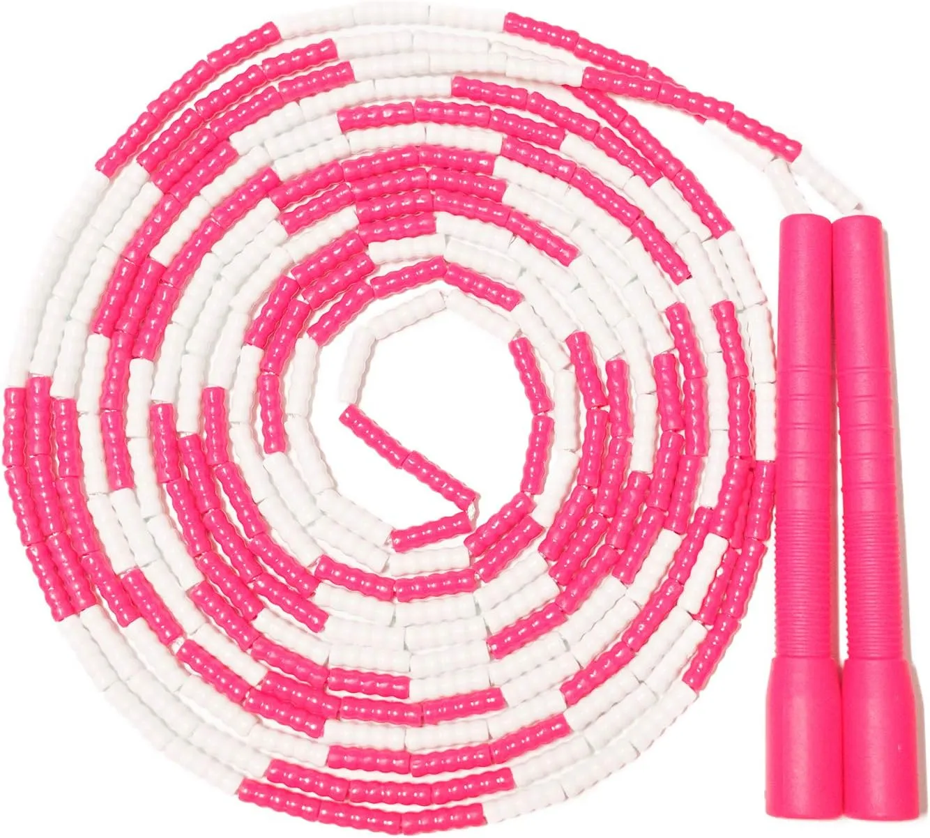 [JUMP Yuedong] Long Jump Rope, Double Dutch Jump Rope, Soft Beaded Segment Jump Rope Adjustable Super Long Rope Fitness Workout Tangle-Free Skipping Rope Great for Different Activities Exercising, Crossfit, Cardio Balance Training