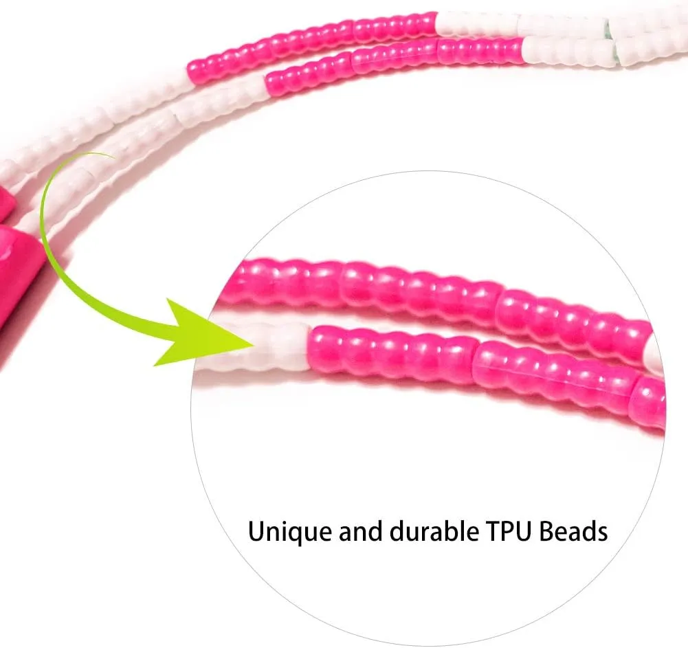 [JUMP Yuedong] Long Jump Rope, Double Dutch Jump Rope, Soft Beaded Segment Jump Rope Adjustable Super Long Rope Fitness Workout Tangle-Free Skipping Rope Great for Different Activities Exercising, Crossfit, Cardio Balance Training