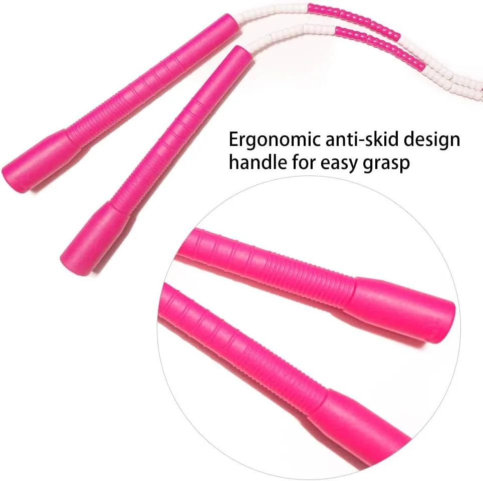[JUMP Yuedong] Long Jump Rope, Double Dutch Jump Rope, Soft Beaded Segment Jump Rope Adjustable Super Long Rope Fitness Workout Tangle-Free Skipping Rope Great for Different Activities Exercising, Crossfit, Cardio Balance Training