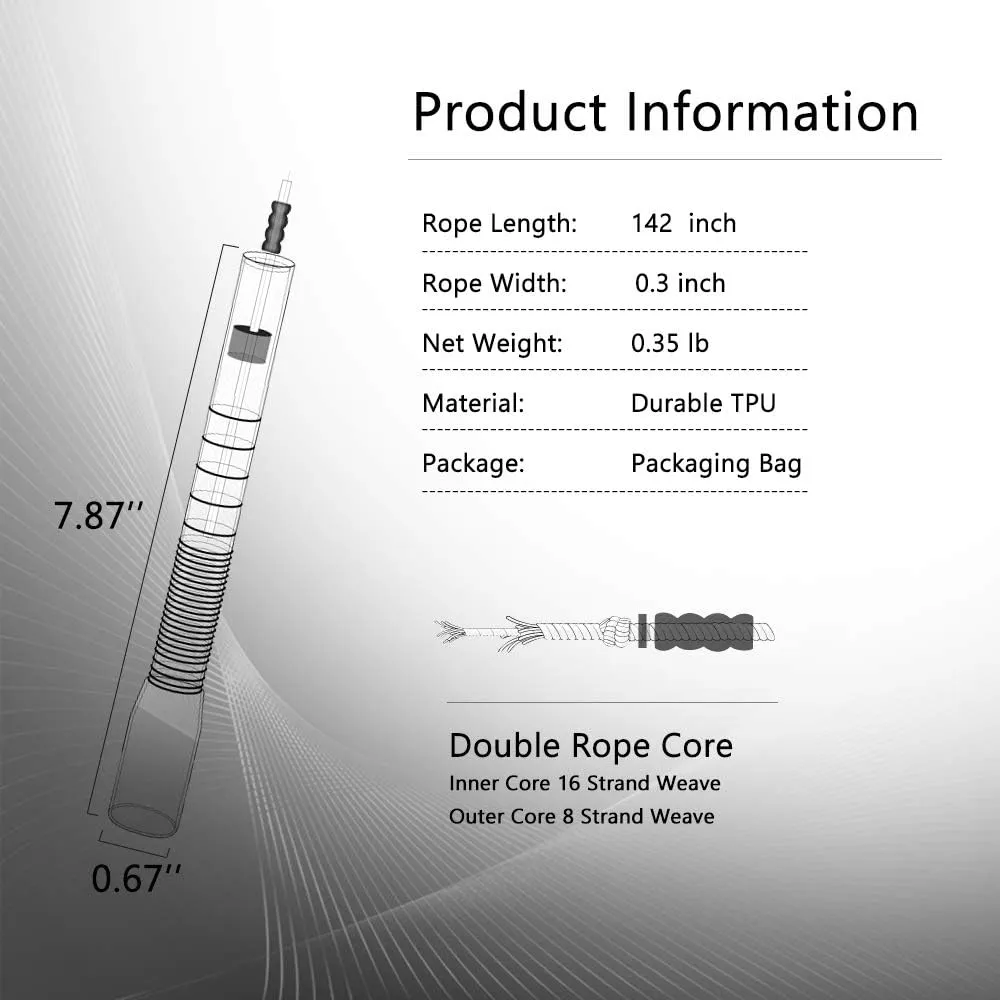 [JUMP Yuedong] Long Jump Rope, Double Dutch Jump Rope, Soft Beaded Segment Jump Rope Adjustable Super Long Rope Fitness Workout Tangle-Free Skipping Rope Great for Different Activities Exercising, Crossfit, Cardio Balance Training