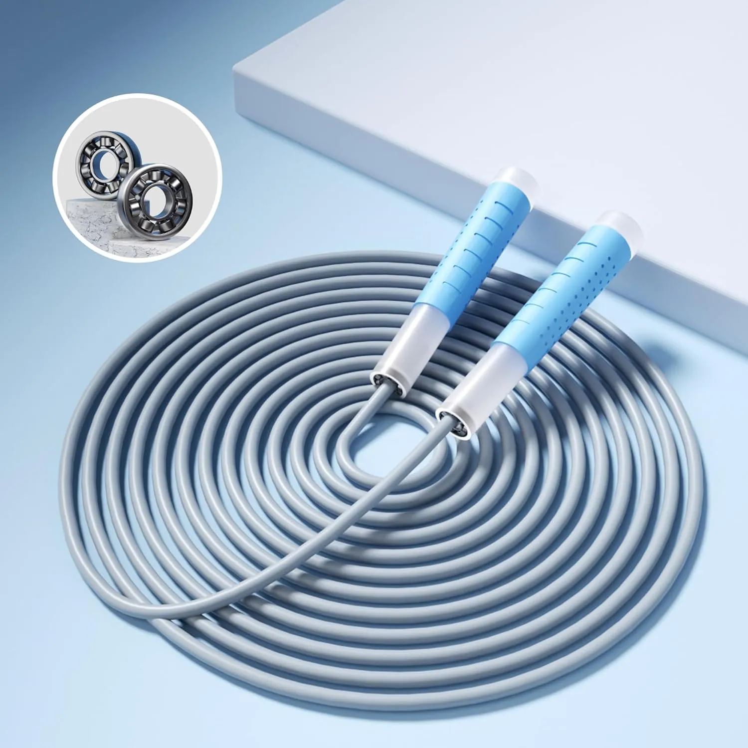 [JUMP Yuedong] Long Jump Rope for Kids Adults,Double Dutch Jump Rope,Adjustable Skipping Ropes, 360°Rotation Not Entangled, 7mm thick solid core rope, Perfect for group jump rope activities