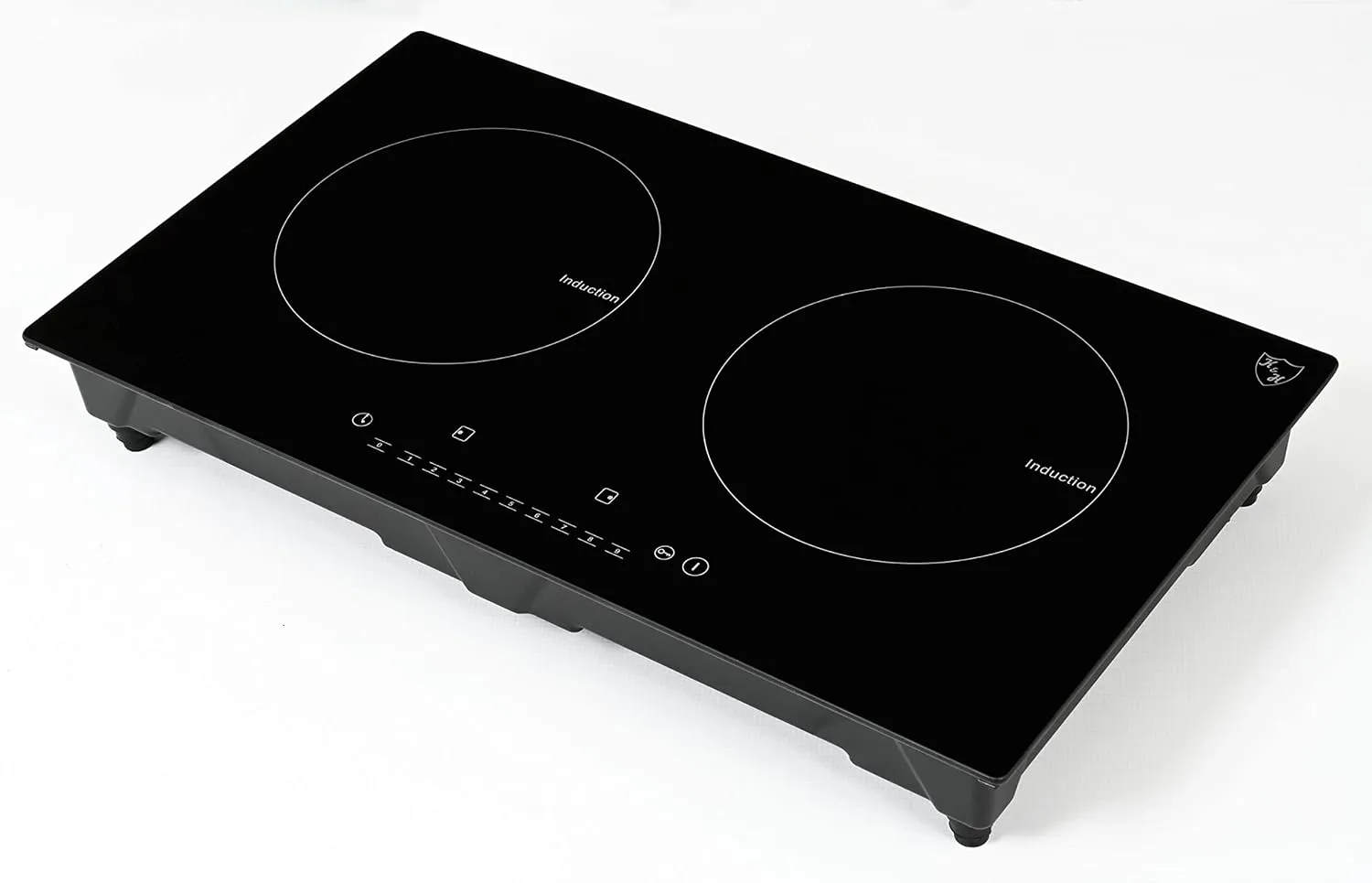 K&H 2 Burner Double Dual 24 Inch Built-in Induction Electric Stove Top Ceramic Cooktop 240V 3100W INDH-3102Hx