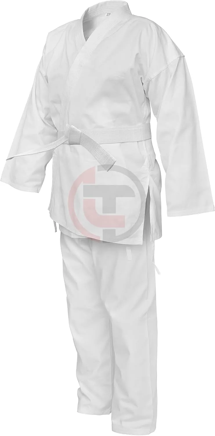 Karate Uniform for Kids & Adults Lightweight Student Karate Gi Martial Arts Uniform Set with Free Karate Belt