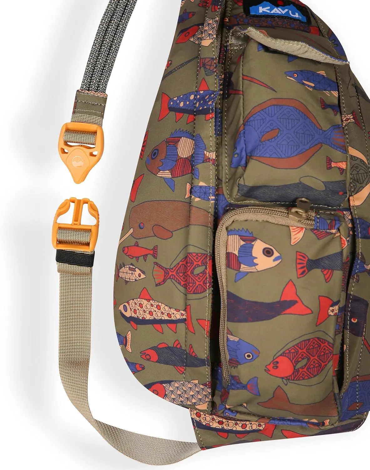KAVU Mini Slingback, Fish Tessellate, One Size