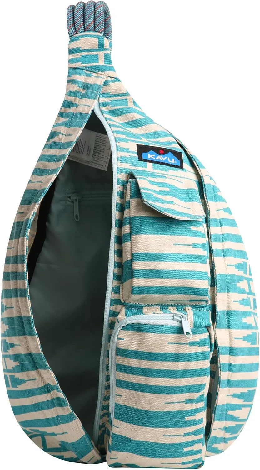 KAVU Original Rope Bag Sling Pack with Adjustable Rope Shoulder Strap