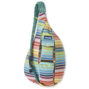 KAVU Original Rope Sling Pack with Adjustable Rope Shoulder Strap, Summer Stripe