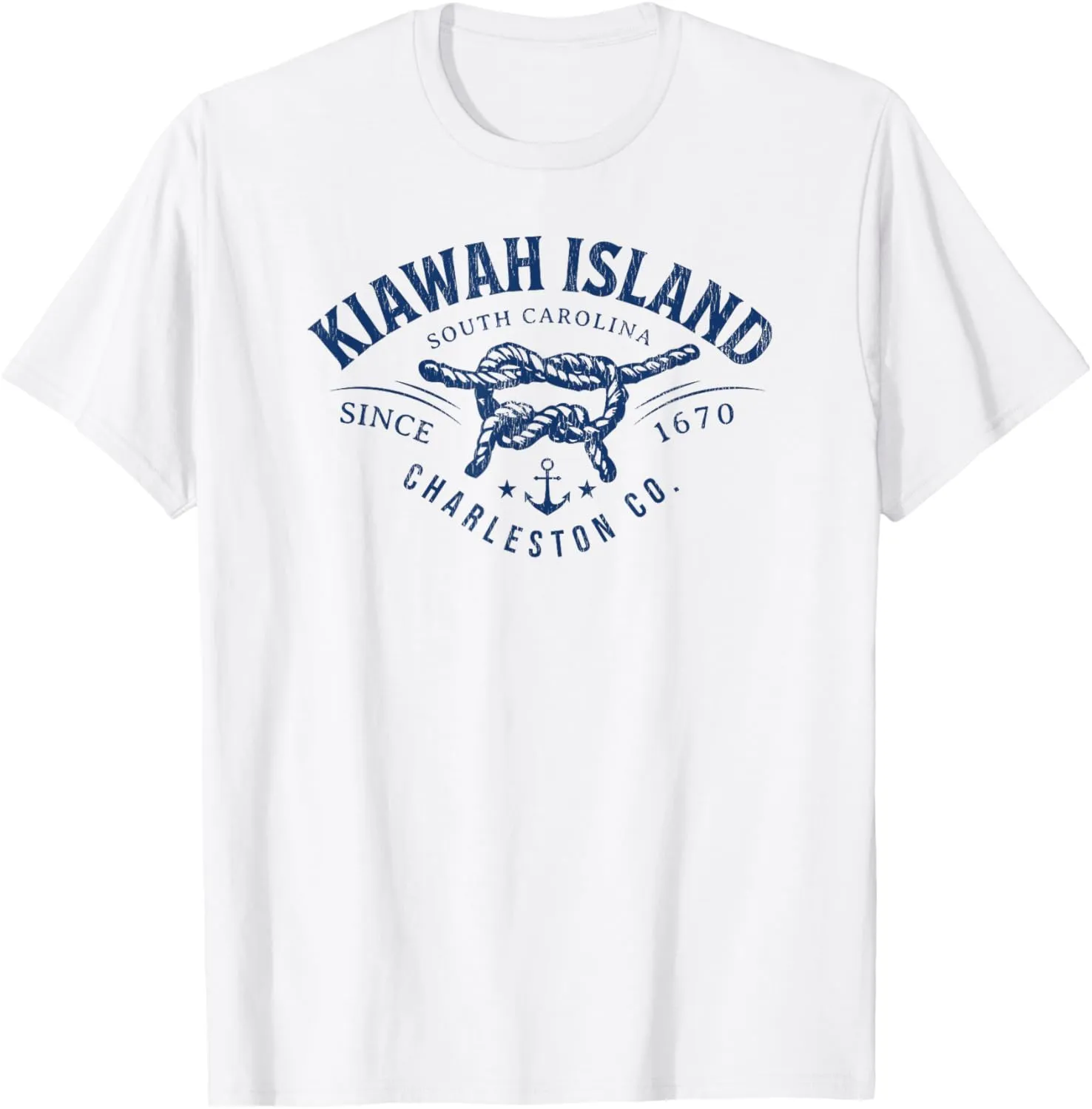 Kiawah Island, SC Summertime Vacationing Rope Knots T-Shirt