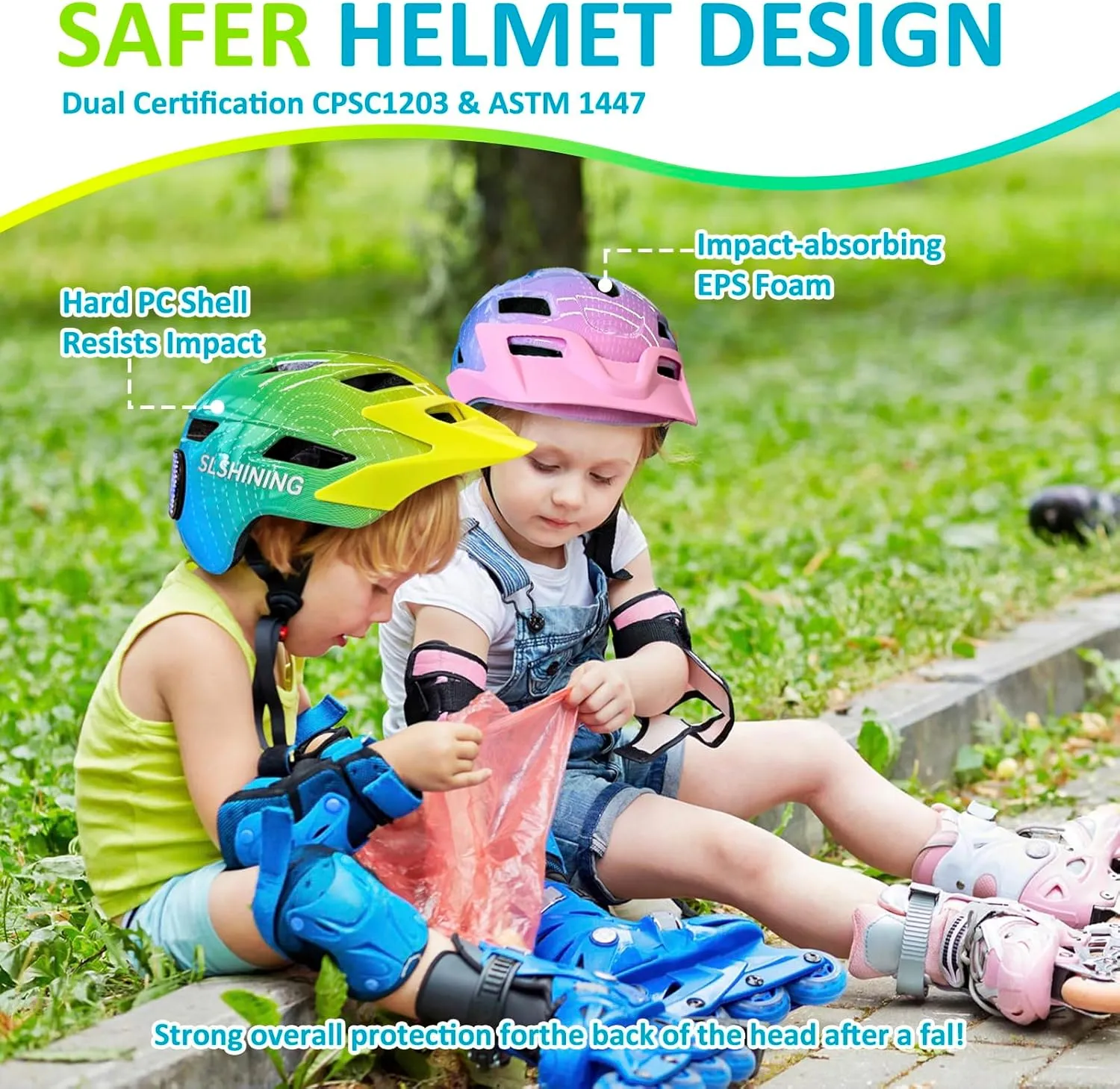 Kids Bike Helmet with LED Display & Remote Control, 63 Patterns, Adjustable Size, Detachable Visor, 11 Air Vents – Multi-Sport Helmet for Bicycle, Skateboard, Scooter for Girls, Boys Age 5-14