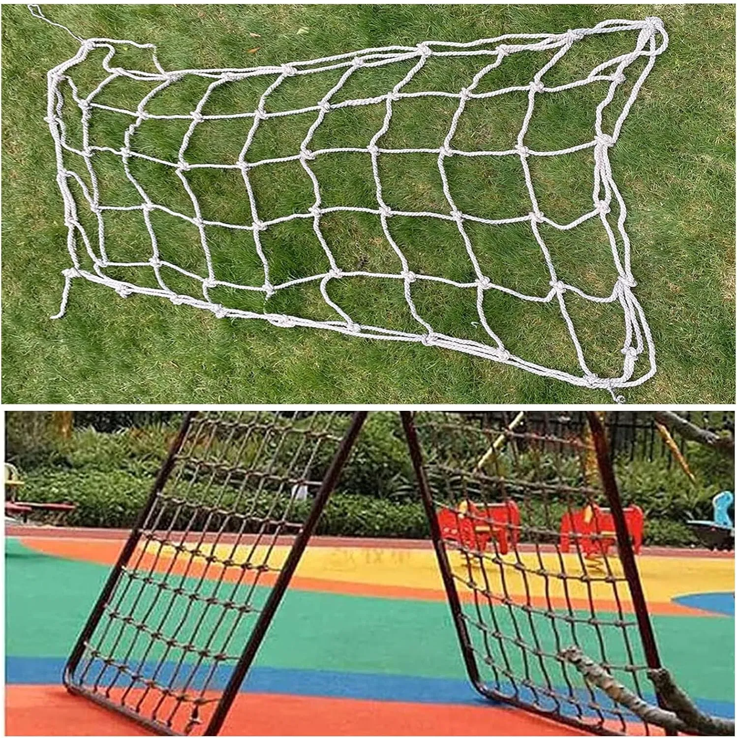 Kids Climbing Net,Playground Netting Climbing,Heavy Duty Strong and Durable Rope Safety Net for Indoor Outdoor Treehouse, Gym, Balcony,Cargo,23 * 26.2ft