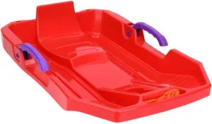 Kids Downhill Snow Sled with Brake Handles with Pull Rope 24.6inch Long Multipurpose for Kids Winter Fun Dunes Sand Sled
