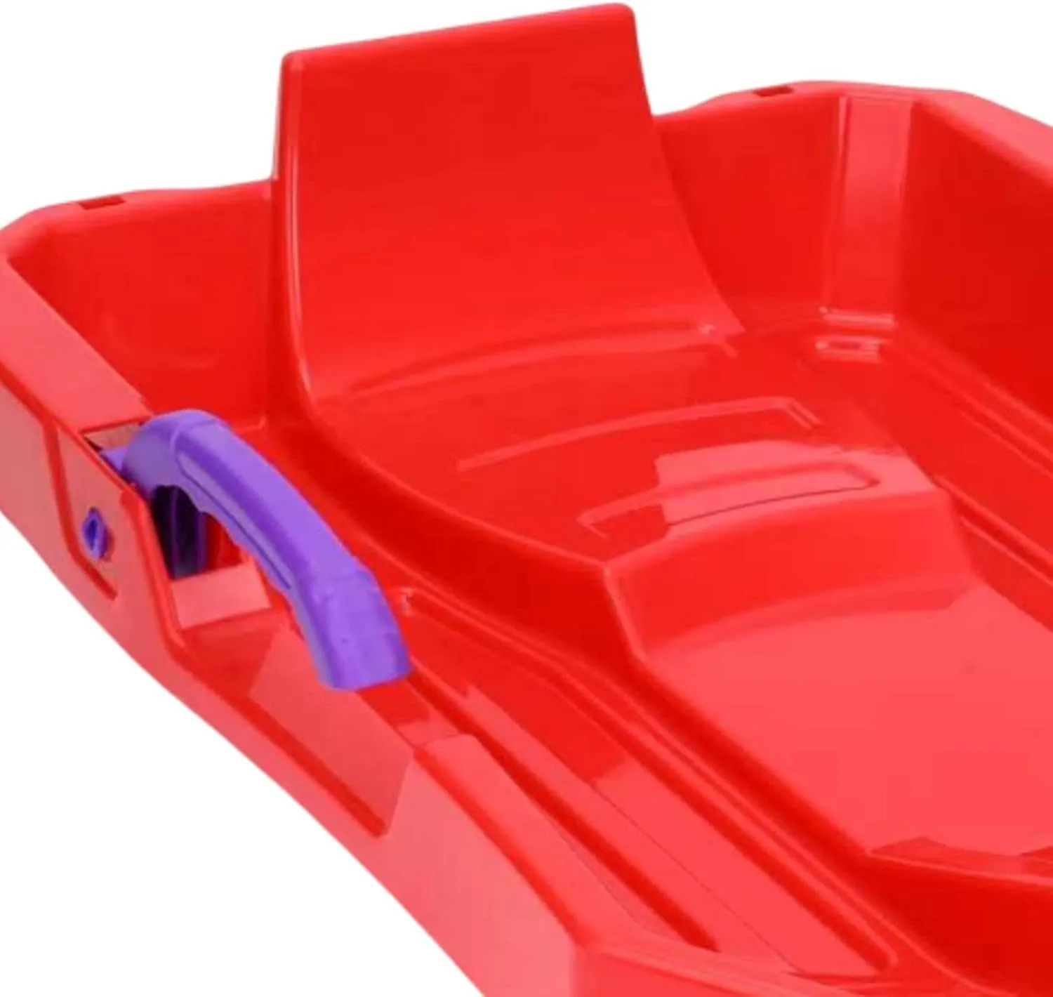 Kids Downhill Snow Sled with Brake Handles with Pull Rope 24.6inch Long Multipurpose for Kids Winter Fun Dunes Sand Sled