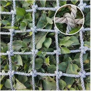 Kids Playground Play Safety Net Outdoor Climbing Cargo Net Playground Sets Double Layers Backyard Net for Playground(10mm-8cm,1X10m/3.3X32.81ft)