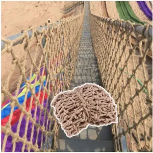 Kids Playground Railing Rope Net, Tree House Climbing Net Balcony Safety Net Ladder Truck Trailer Heavy Duty Netting Hemp Rope 8mm Grid 10cm (Size : 5 * 5m(16 * 16ft))