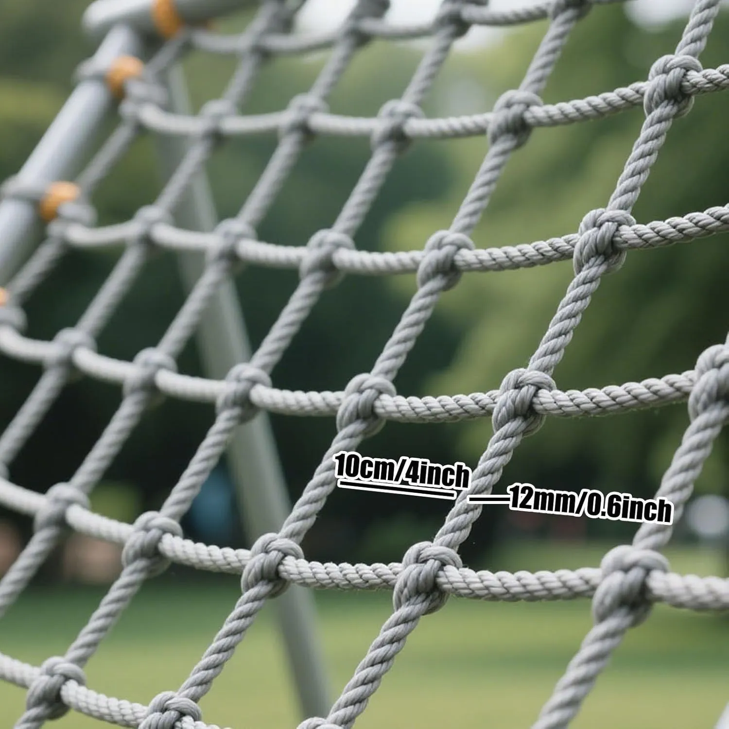 Kids Safety Climbing Net - Climbing Frame Net for Outdoor Playground Treehouse - Heavy Duty Cargo Net Rope Ladder & Swingset Accessory - Weather-Resistant & Durable,600x600cm
