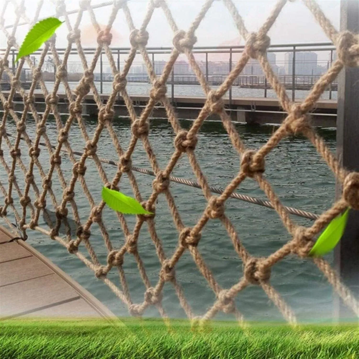 Kids Safety Net, Climbing Cargo Rope Ladder Truck Trailer Heavy Duty Netting Playground Swing Treehouse Climb Birds Net Pets Fence Decoration (Size : 3 * 10m(10 * 33ft))