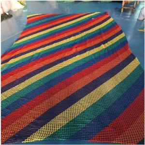 Kids' Treehouse Safety Net Robust Outdoor Climbing Cargo Net for Playgrounds Double Layered Cargo Net Double Layers Playground Net(Size:3X4.5m)
