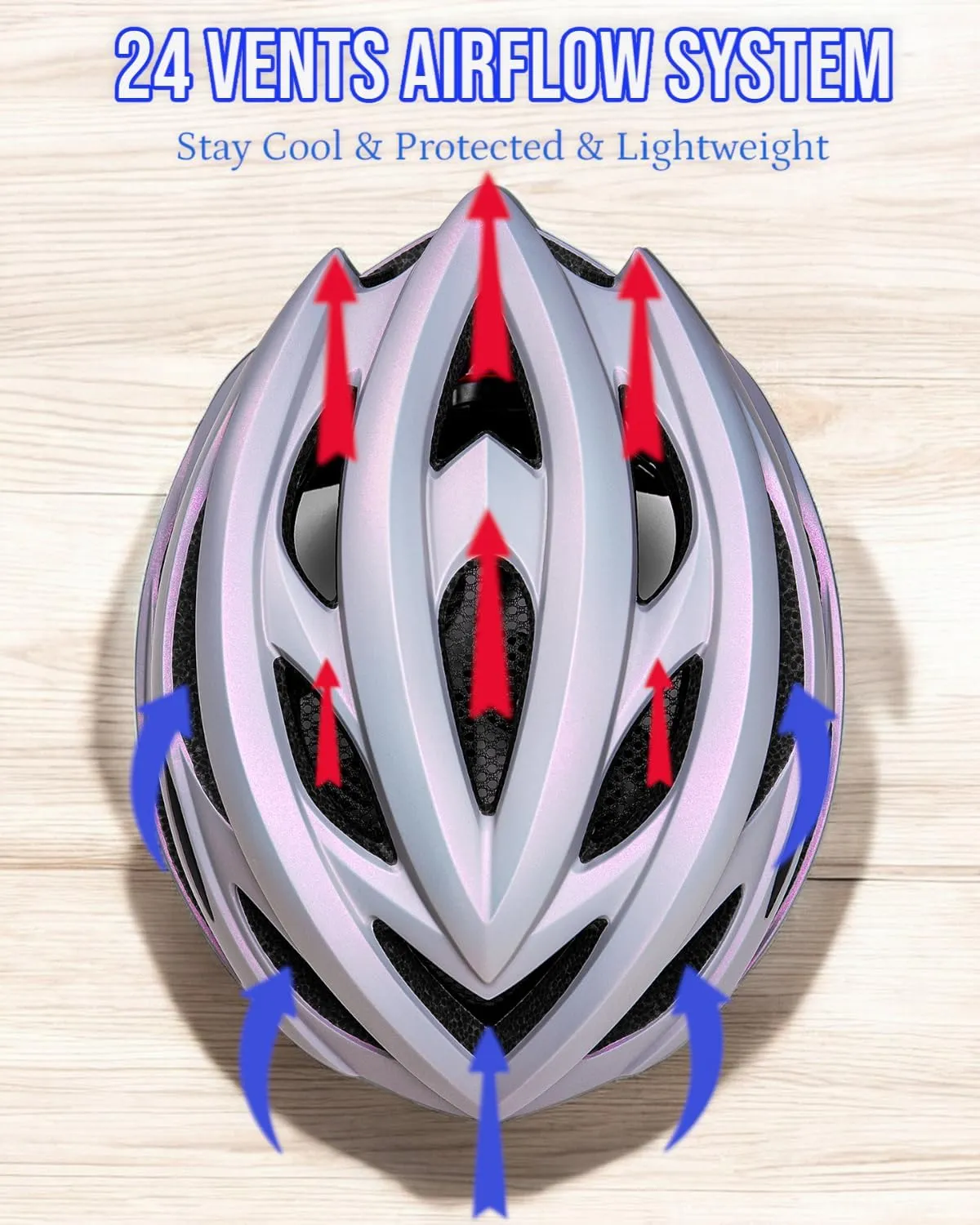 KINGBIKE Bike Helmet for Adult Men Women Youth Road Commute Mountain Cycling Helmets with USB Rechargeable Tail Light Replaceable Inner Pads and Visors Lightweight 2 Sizes 54-61cm/21.26-24.01in