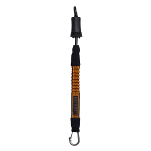Kite Safety Leash Short - Black/Orange