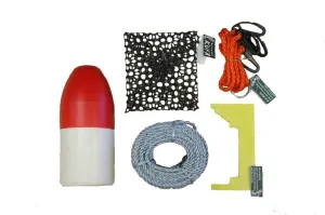 KUFA Crabbing Accessory kit (5/16" x100' Lead Rope, Crab Caliper,Harness, Bait Bag & 14" Float) CAC3