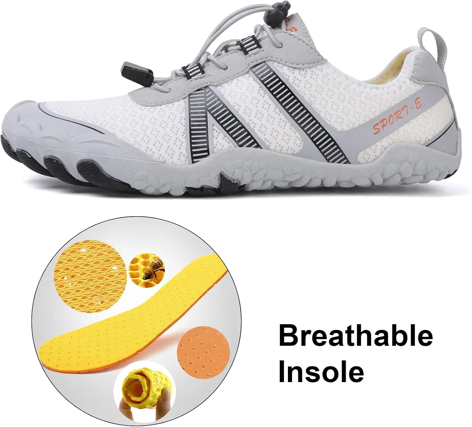 KUNWFNIX Water Shoes for Men Women Quick Dry Water Sports Barefoot Shoes Aqua Socks for Swim Beach Pool Surf Yoga for Women Men