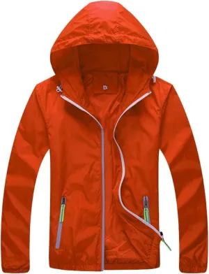 Lasher Womens Lightweight Windbreaker UV Protect Coat Hooded Zip Up Sport Jacket