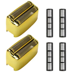 Latest Version 2 Pcs Replacement Gold Foil Double Foil Head for FoilFX02 Silver Shaver FXRF2S