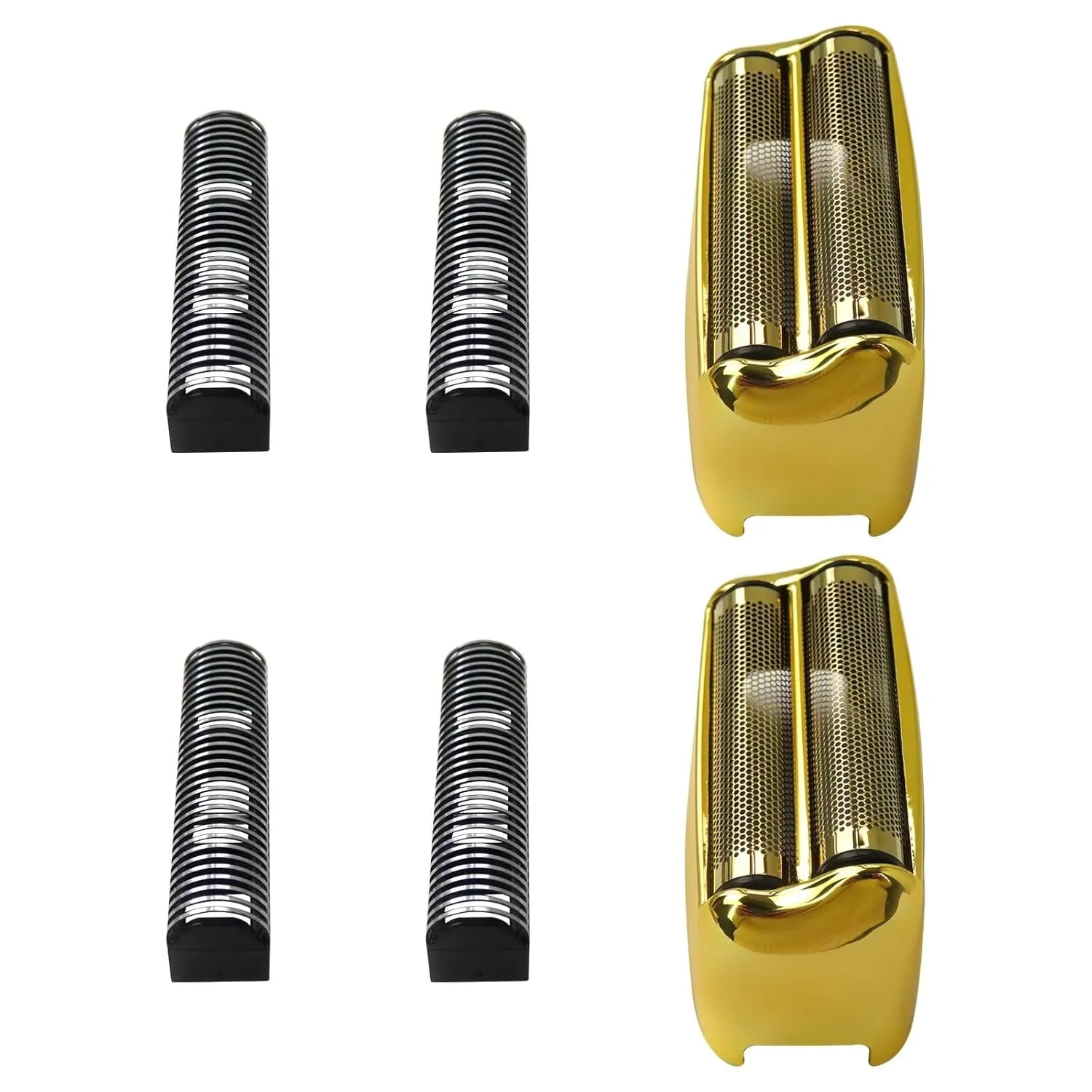 Latest Version 2 Pcs Replacement Gold Foil Double Foil Head for FoilFX02 Silver Shaver FXRF2S