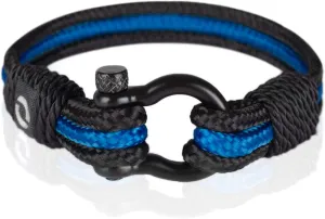 Law Enforcement Bracelet Thin Blue Line Bracelet Gift For Police Officer 7.5