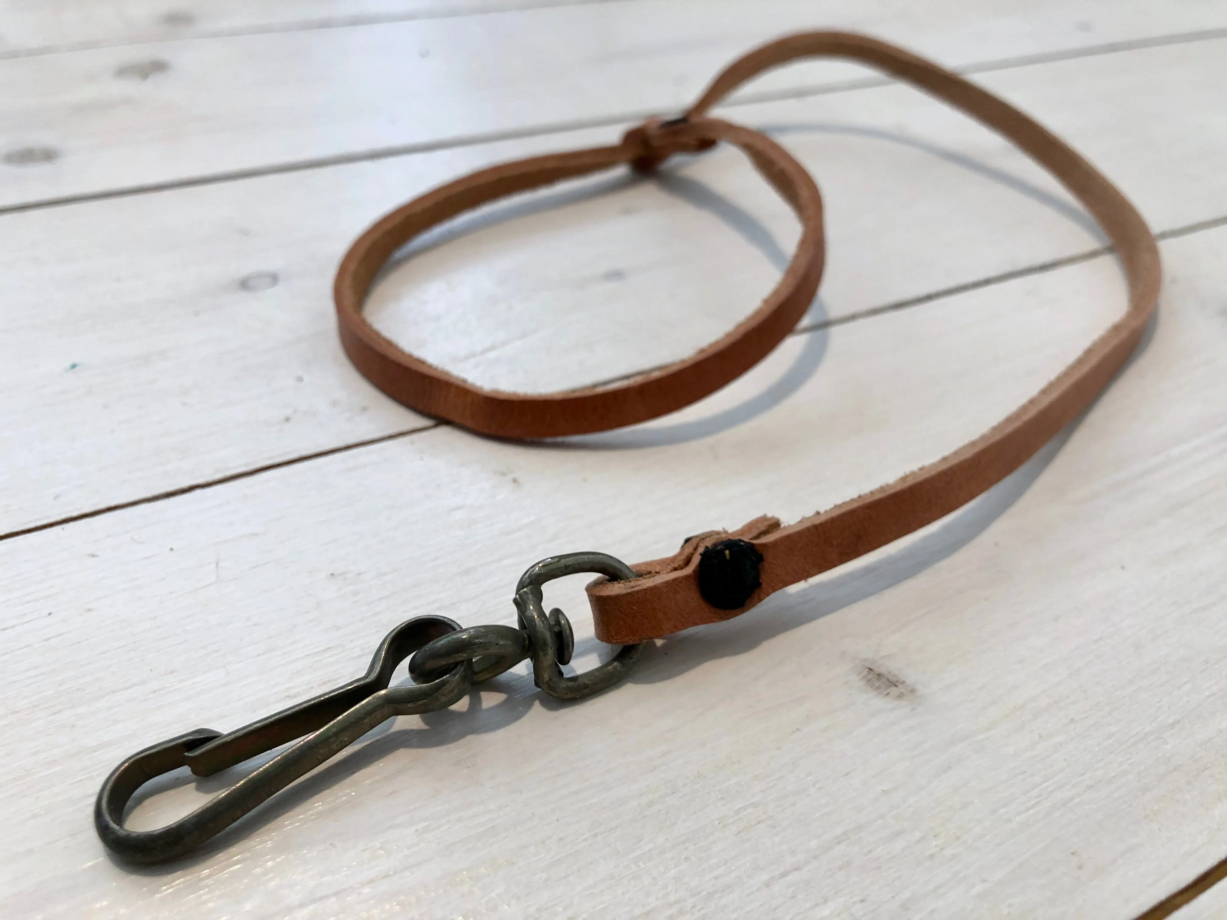Leather safety strap