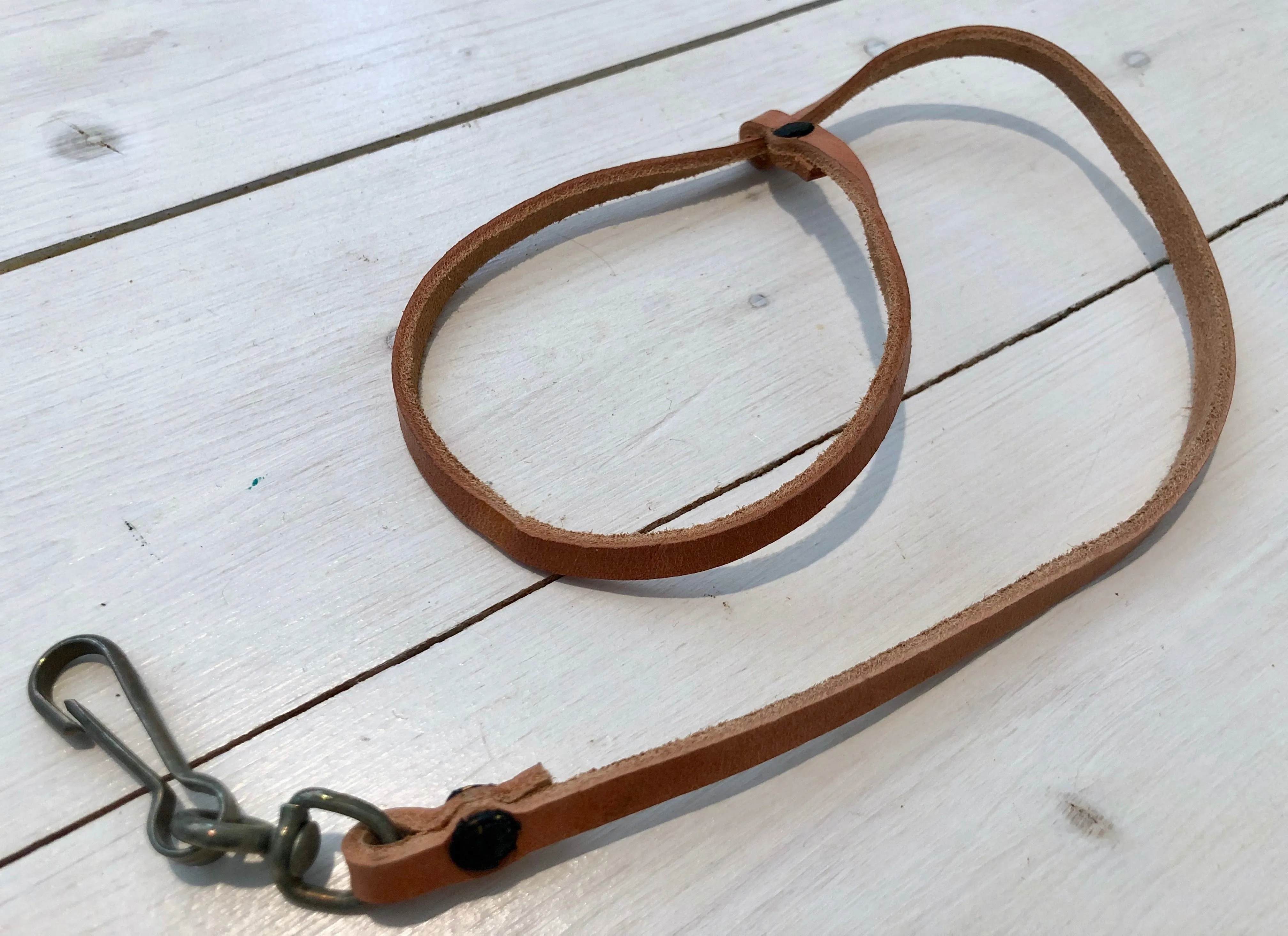 Leather safety strap