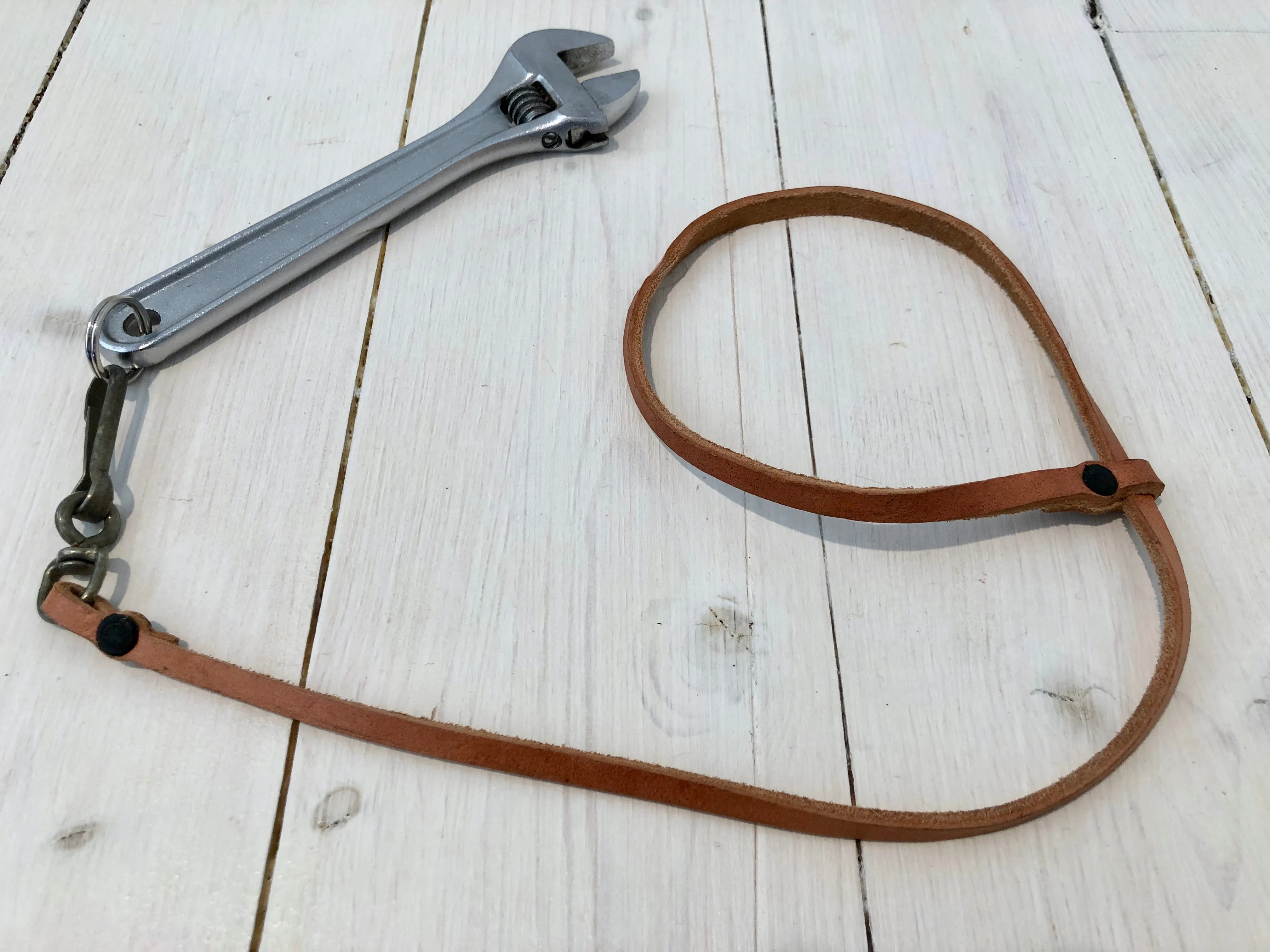 Leather safety strap