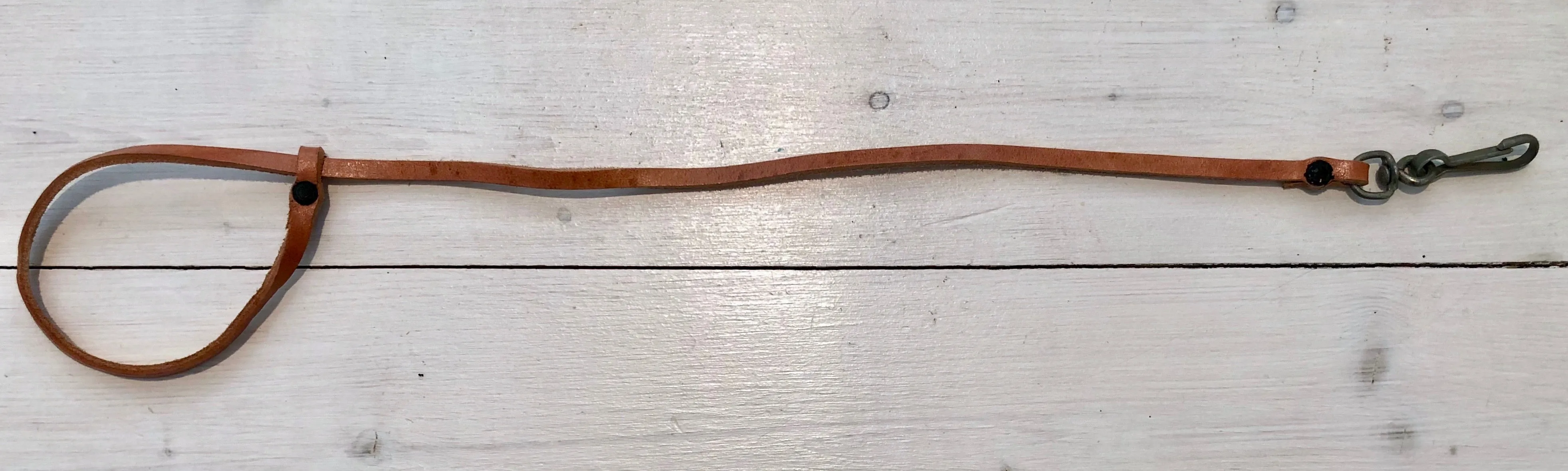Leather safety strap