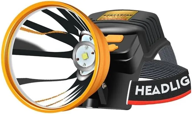 LED Headlight Strong Light Rechargeable Head-Mounted Long-Lasting Outdoor Miner's Lamp Lithium Battery Flashlight
