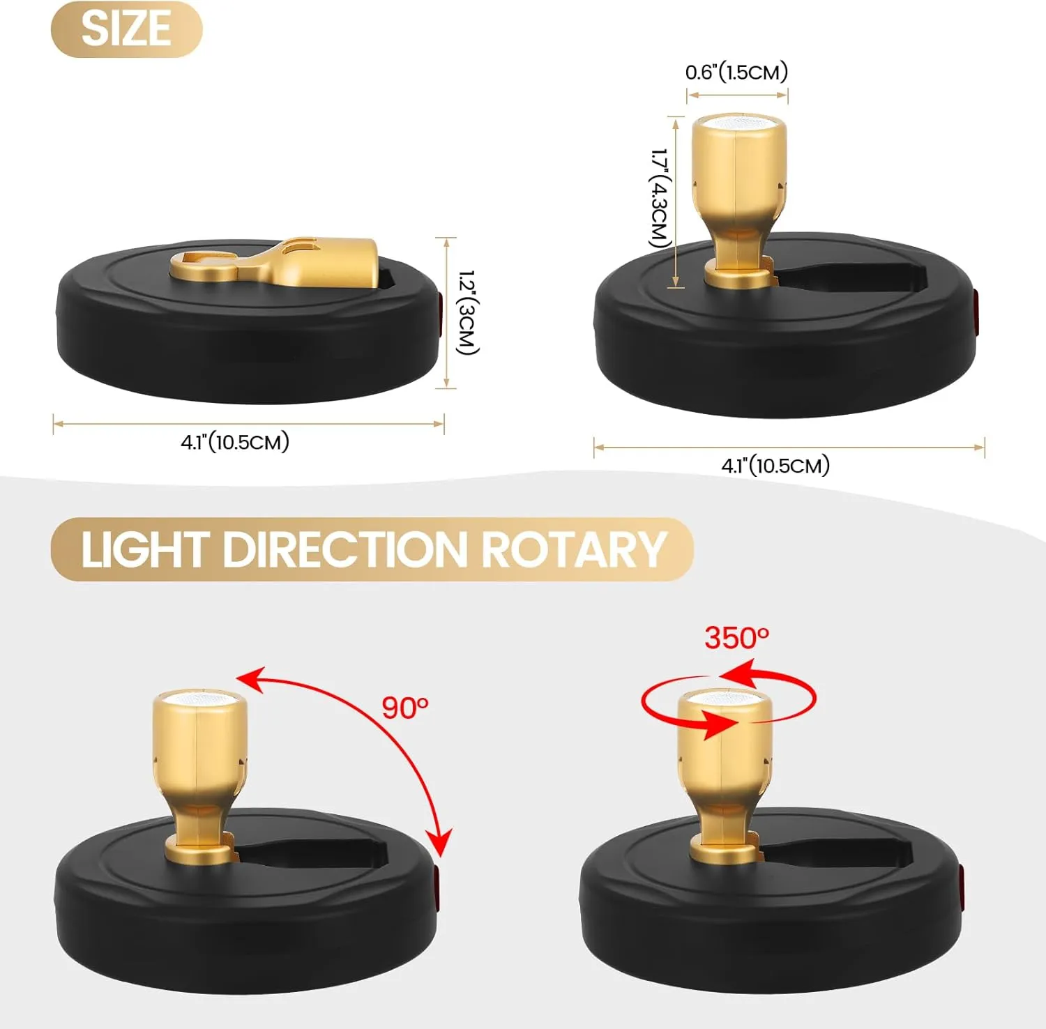 LED Spotlight, Rechargeable Battery Spot Lights with Remote, Uplighting Indoor, Stick Plant Spotlights for Wall Art Display Artwork Picture Painting-2Pack