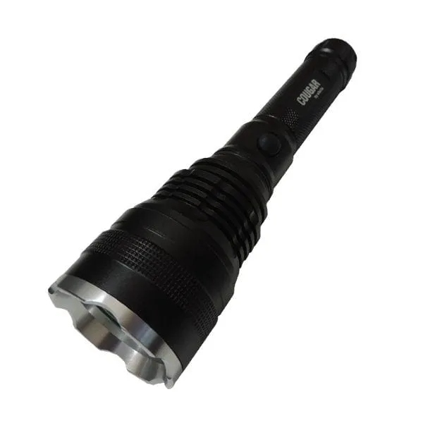 LED TORCH - Black Rechargeable Aeronautical Aluminium Alloy 10W LED Hand Torch - IP65 - 780 Lumens