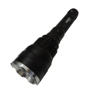 LED TORCH - Black Rechargeable Aeronautical Aluminium Alloy 10W LED Hand Torch - IP65 - 780 Lumens