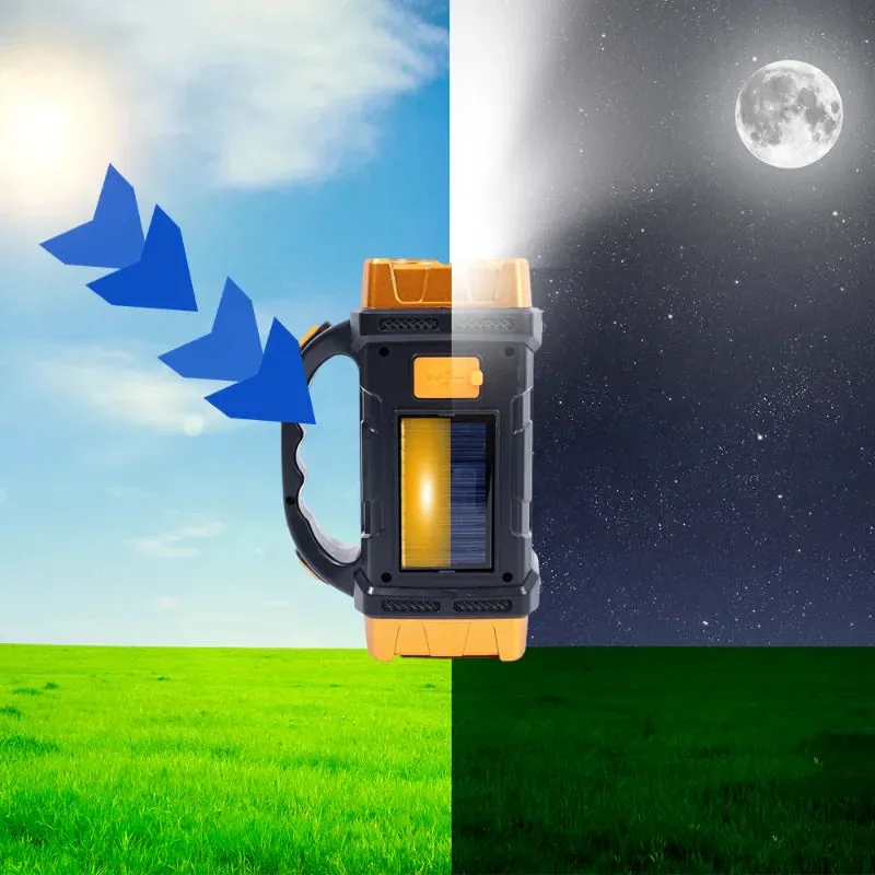 LED Waterproof Solar Torch Light