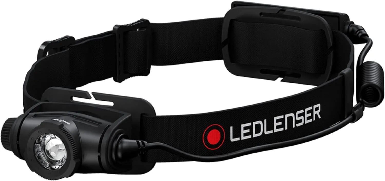 Ledlenser H Core Series LED Headlight, Rechargeable, Battery Operated, Choose from, Maximum Luminous Flux from 350 lm to 3,500 lm, Genuine Japanese Product