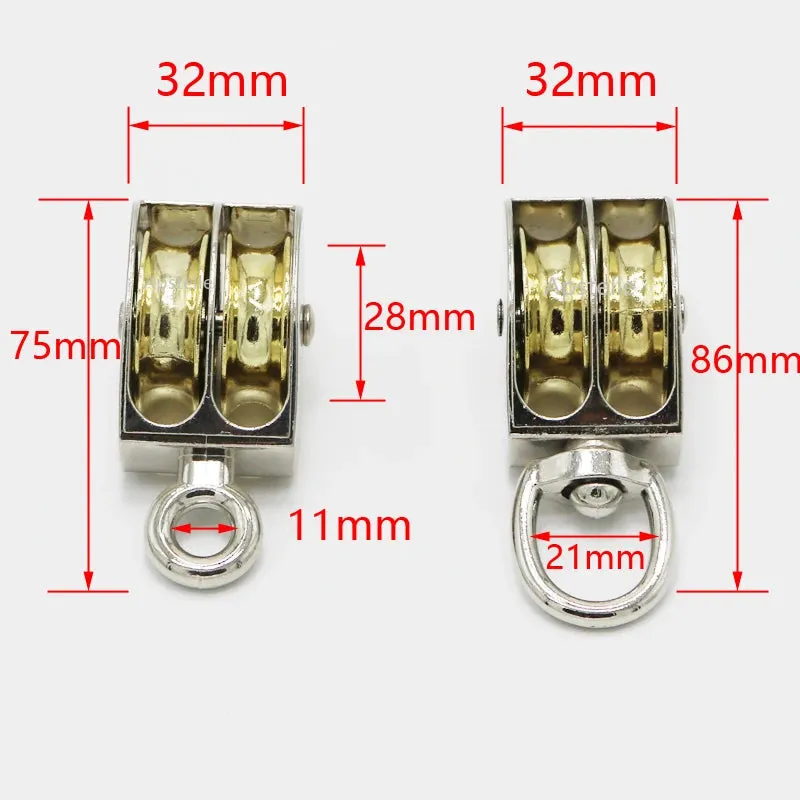 Lifting Rope Roller Pulley Wheel Climbing Mini Pulleys Metal Sheave Zinc Alloy Katrol Wiel