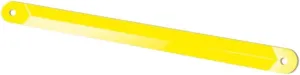 Lippert Replacement Support Arm for RV Power Stabilizer Jacks, 19.3" Long, 1-1/2" Wide, Powder-Coated Yellow Heavy-Gauge Steel, Mounting Hardware Not Included - 1134122