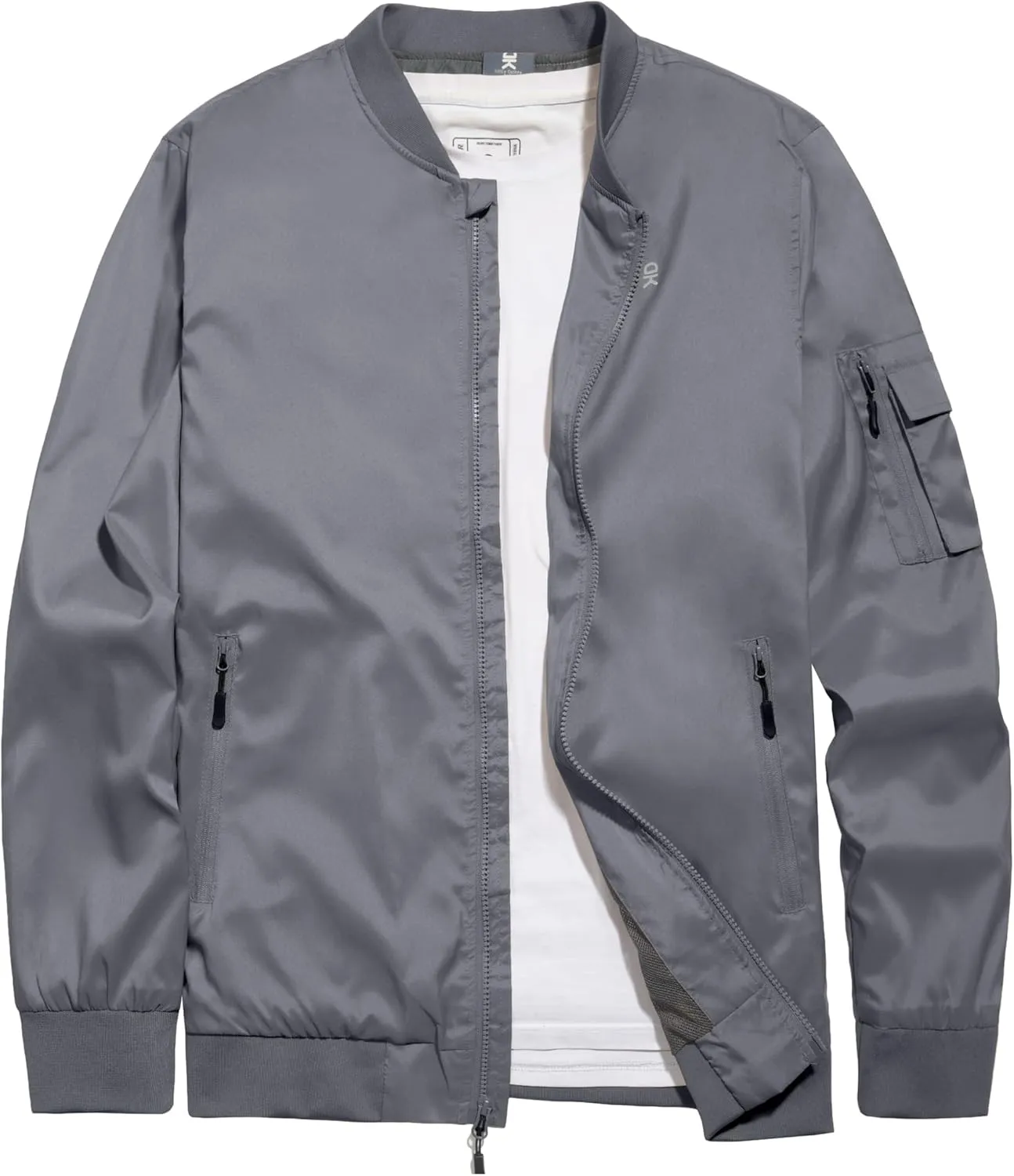Little Donkey Andy Men's Lightweight Bomber Jacket Causal Fashion Flight Windbreaker Fall Spring Outdoor Coat
