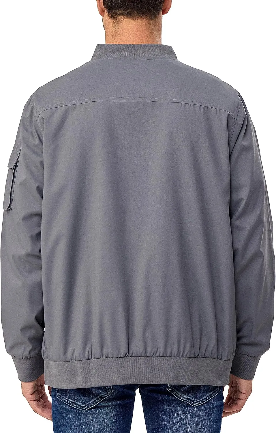 Little Donkey Andy Men's Lightweight Bomber Jacket Causal Fashion Flight Windbreaker Fall Spring Outdoor Coat