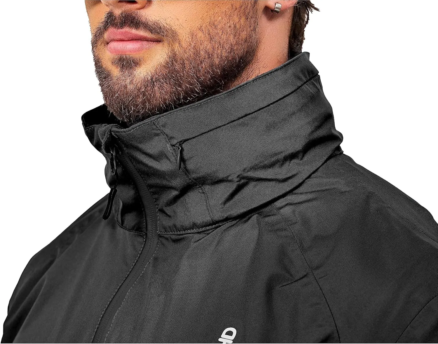 Little Donkey Andy Men's Waterproof Rain Jacket Outdoor Lightweight Mountain Windbreaker Long Coat for Hiking Golf Travel