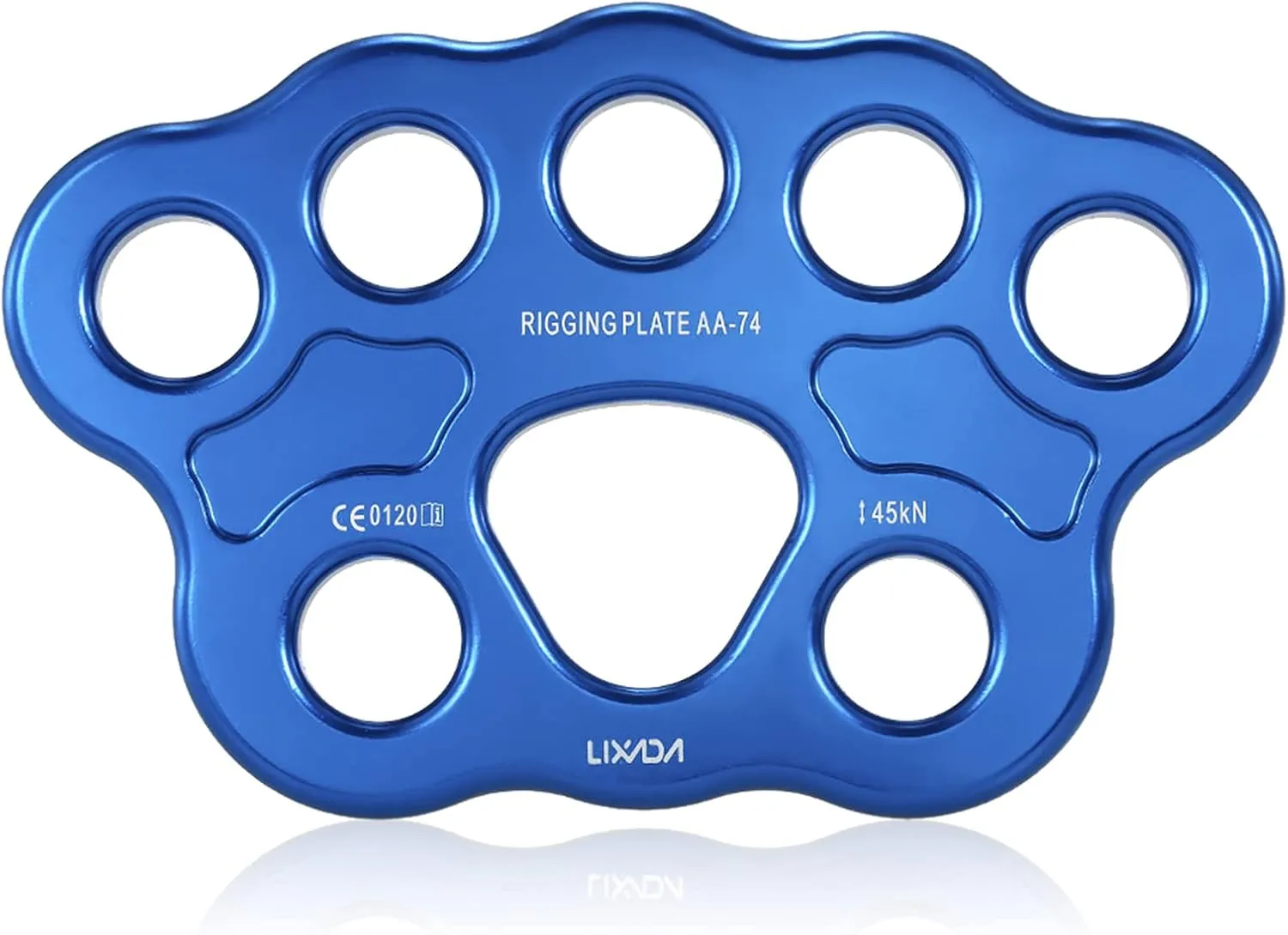 Lixada Paw Rigging Plate 45KN 8/15 Holes Large Anchor Multipliers Connector Gear for Aerial Dance & Rock Climbing