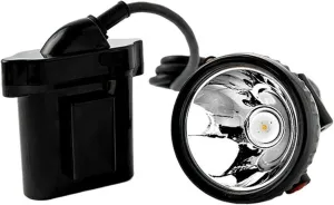 Long Life Led Head Mounted Mining Lamp, 35W High Power Light Source, Rechargeable Waterproof Suitable for Coal Mining Camping Night Fishing